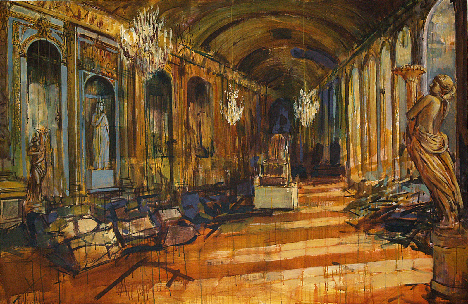 Coşkun Sami, "Kontrat", 2012. Tuval üzerine akrilik boya, 130 x 200 cm. Coşkun Sami, "Kontrat", 2012. Tuval üzerine akrilik boya, 130 x 200 cm.